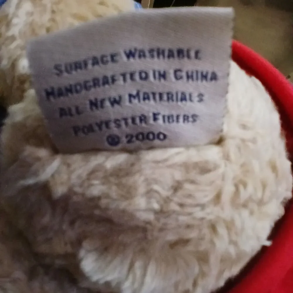 Herrington Plush Bear Beige Mercedes-Benz with Overalls and Shirt With Tags VTG